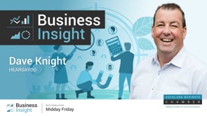 David Knight chats to Simon Bridges, Auckland Chamber of Commerce