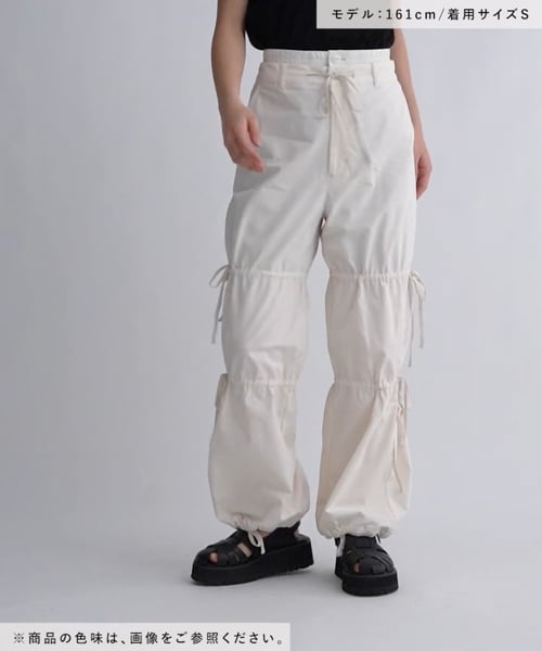 ダブルウエストバンドワイドレッグカーゴパンツ – EVISU