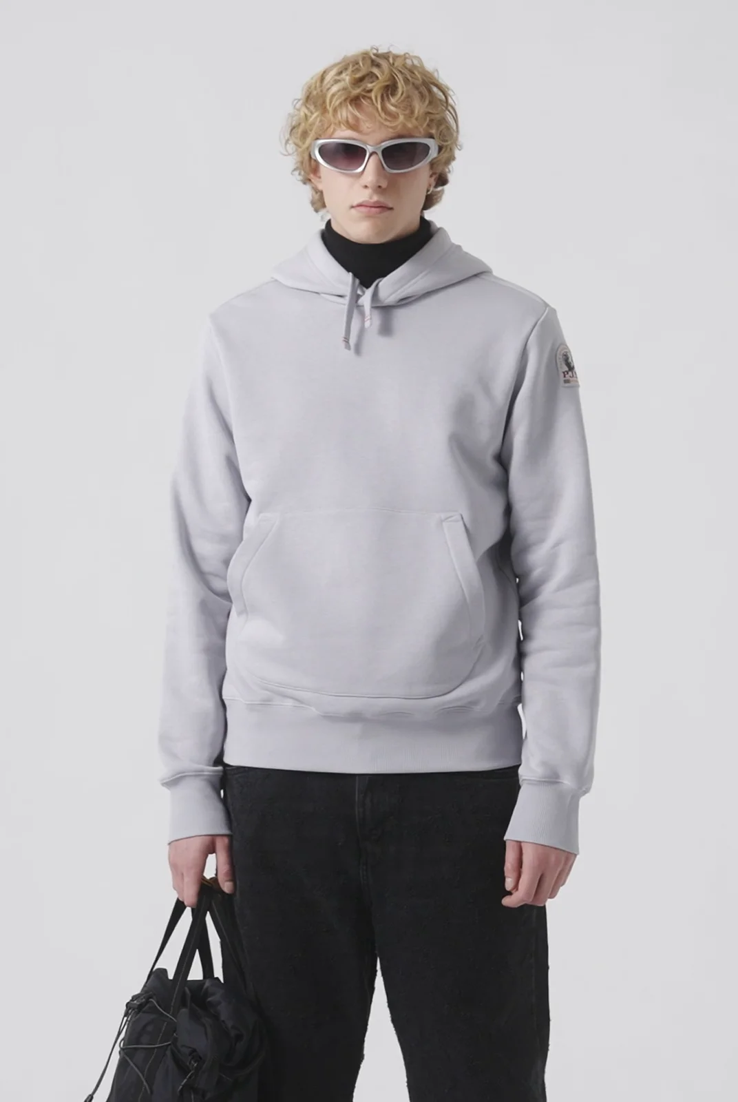 PARAJUMPERS｜HOOD/ZIP-UP (EVEREST (24FW-PMFLEY22-778)) PARAJUMPERS hooded jumper 'Everest' light grey | BRAUN Hamburg