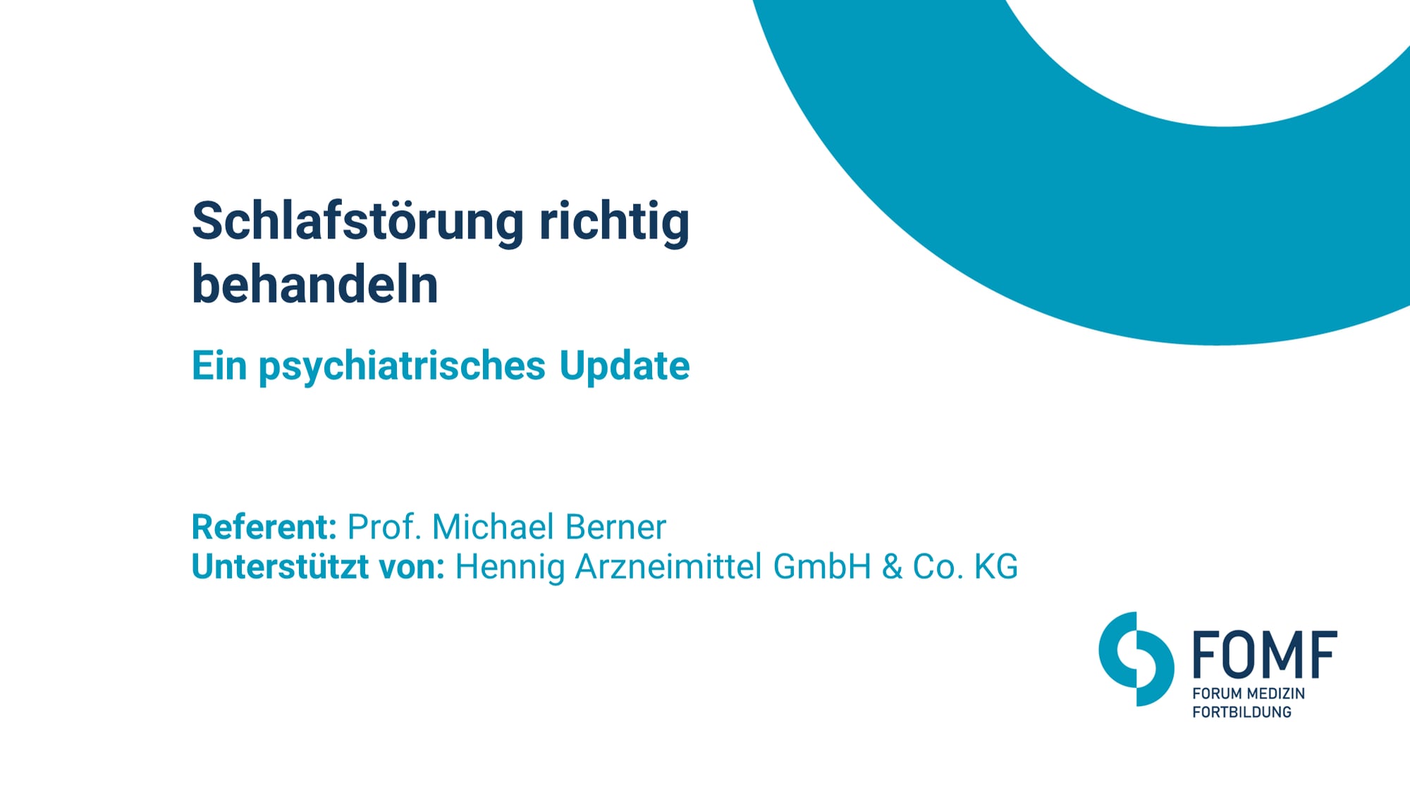 Schlafstörung richtig behandeln – Ein psychiatrisches Update