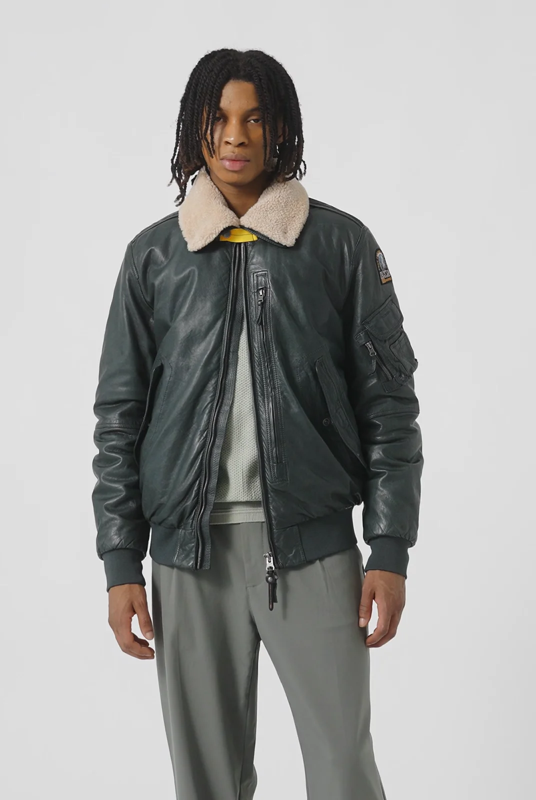 Josh - レザーボンバージャケット PEACOT | Parajumpers® Josh - レザーボンバージャケット PEACOT | Parajumpers®
