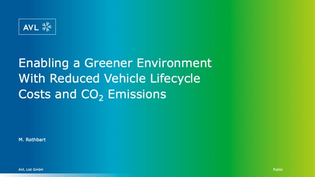 Enabling a greener environment with reduced vehicle lifecycle costs and CO₂ emissions