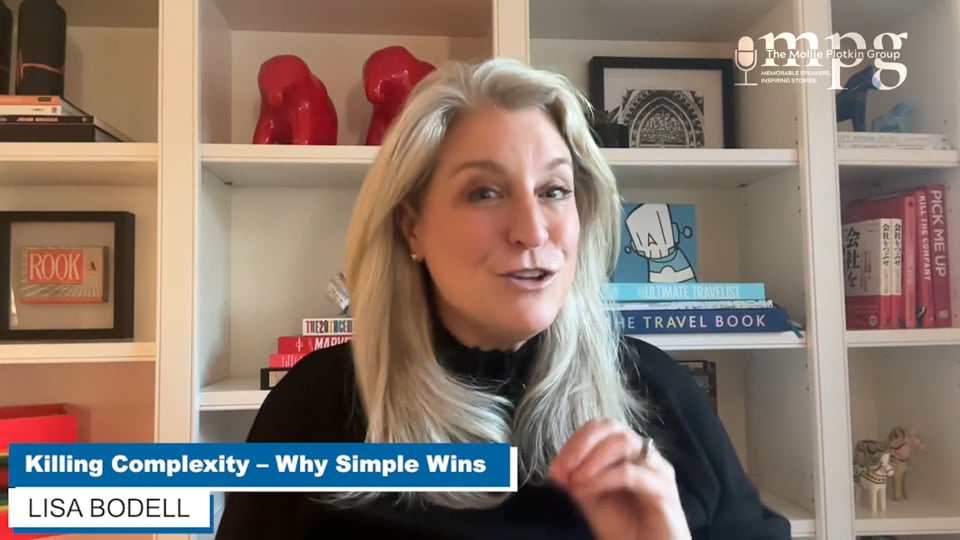 Lisa Bodell | Killing Complexity - Why Simple Wins Keynote Description video thumbnail