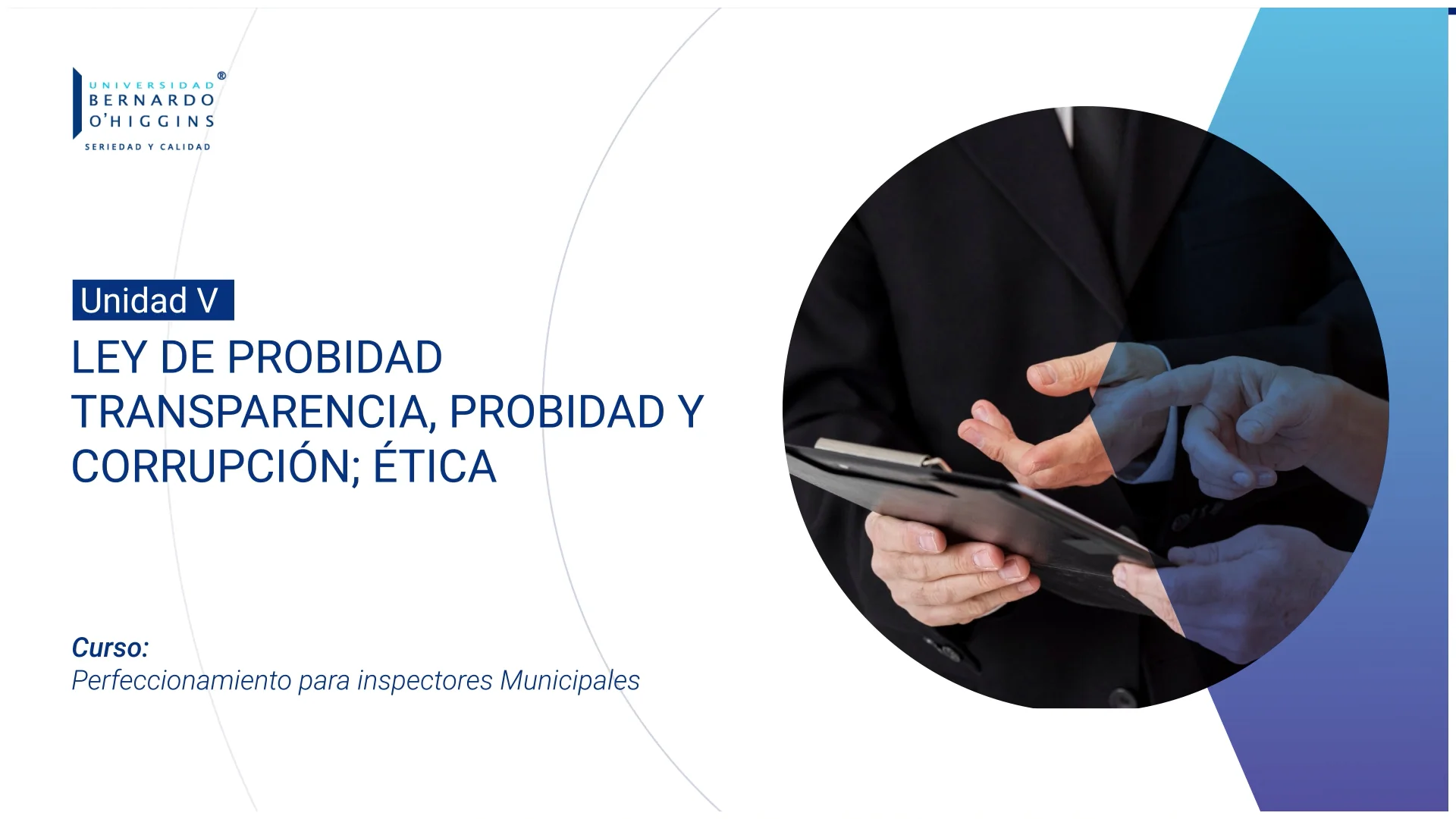 Unidad 5-Ley de Probidad Transparencia, probidad y corrupción ética on ...