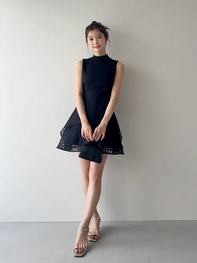 ダズリン　バックリボンシアーミニコルセットワンピース バックリボンシアーミニコルセットワンピース｜ダズリン