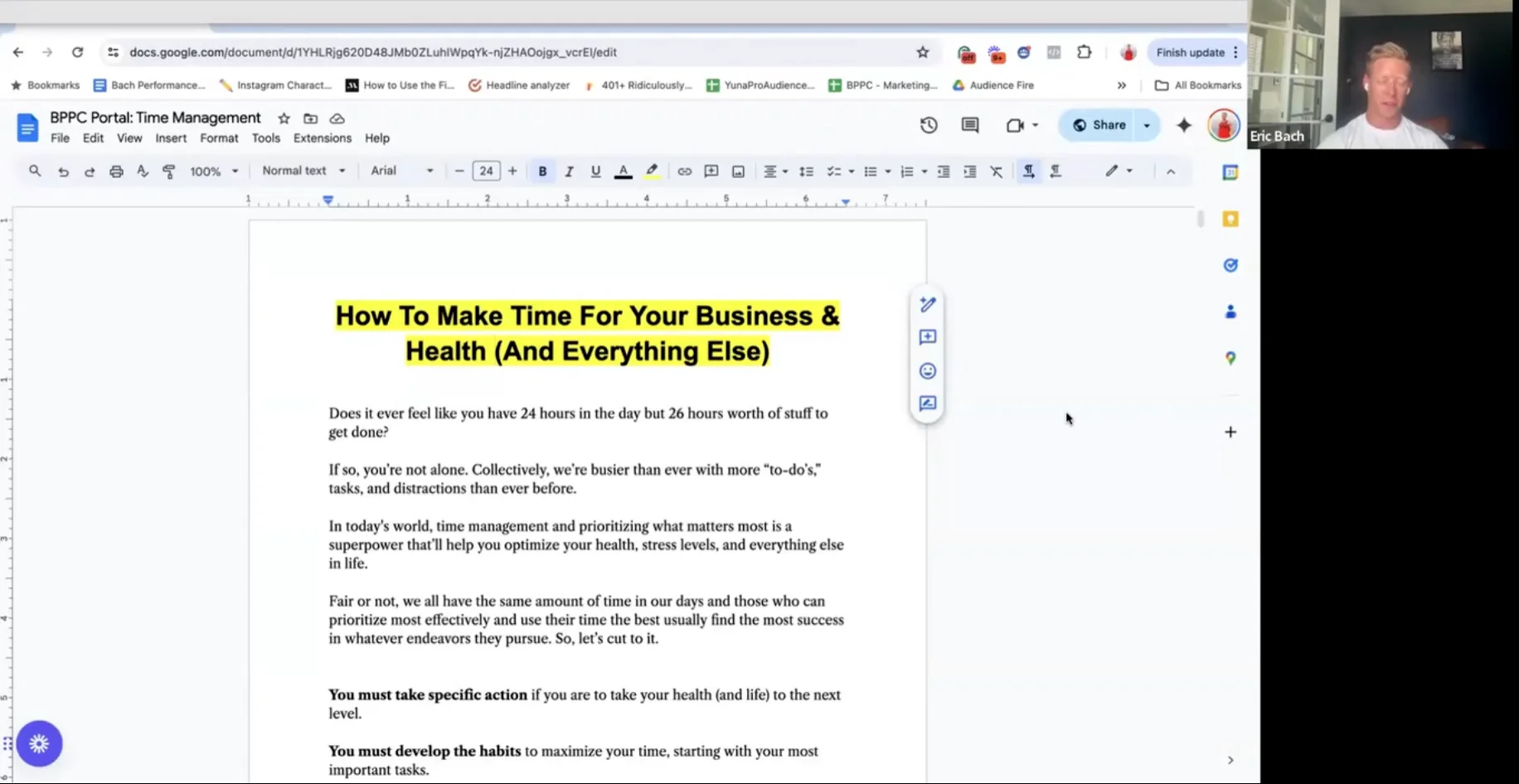 Time Management - 6/25/24 on Vimeo