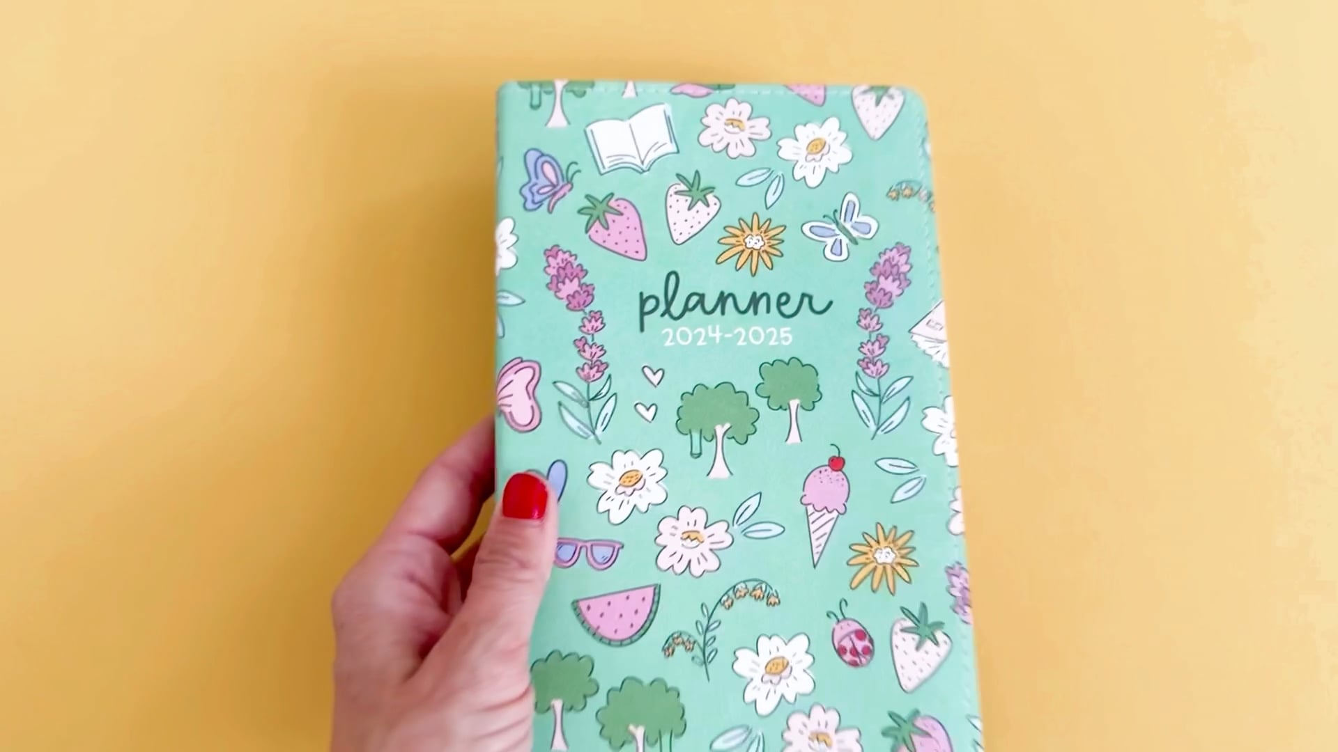 Green Icons Petite Planner - 2024-2025 Academic Year video