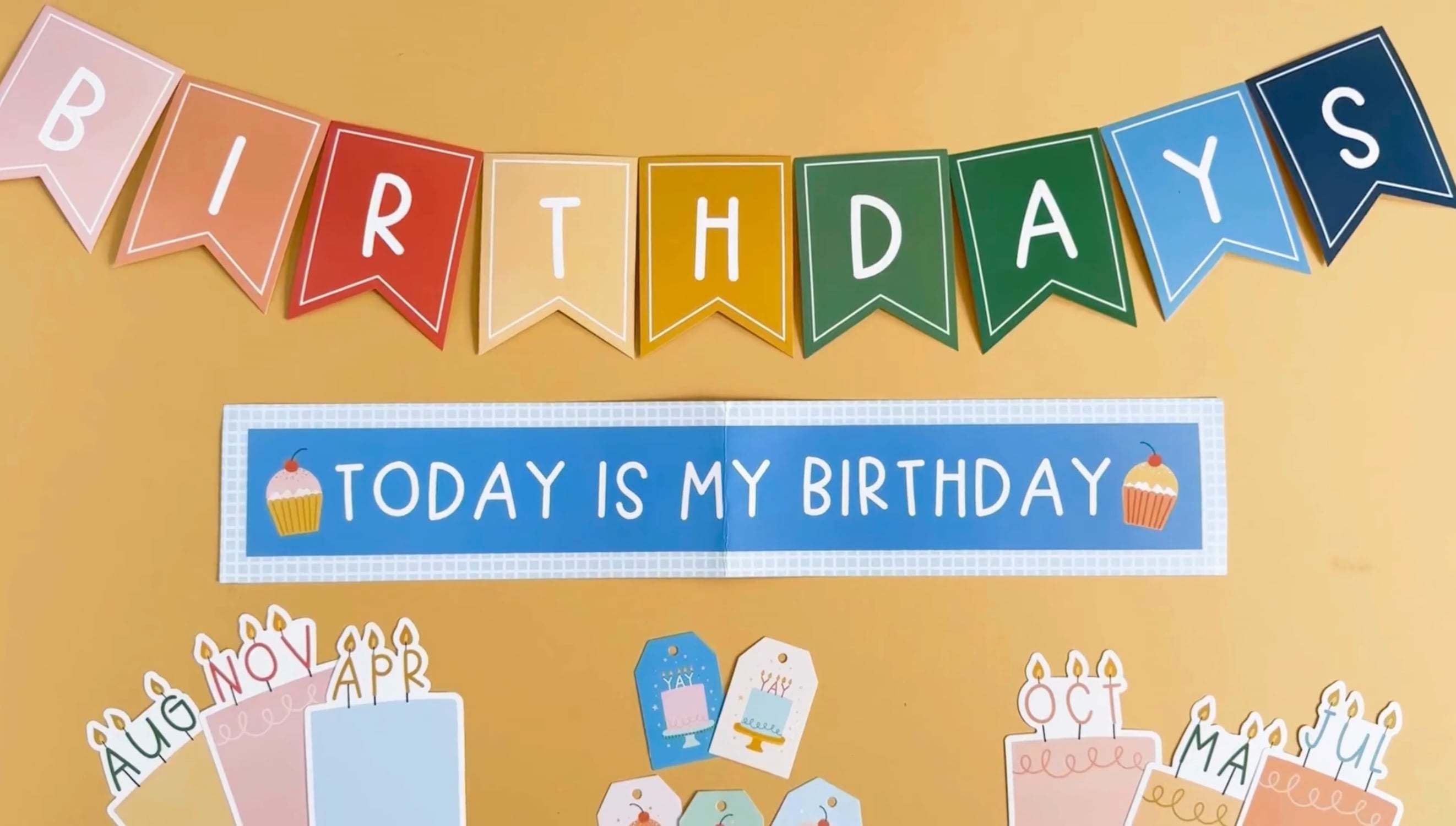 Class Birthdays Bulletin Board Kit video