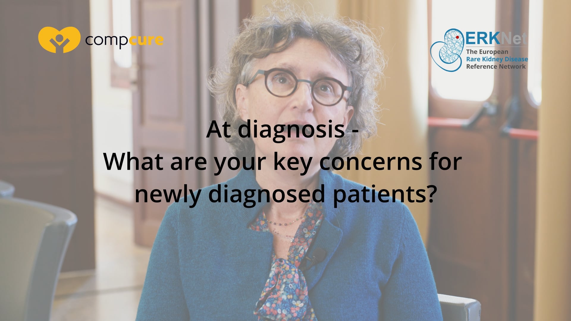 What are the key concerns for newly diagnosed patients?