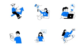 Stock Market Mini Illustrations, a Person Illustration by Prosymbols (Thumbnail 7 of 7)
