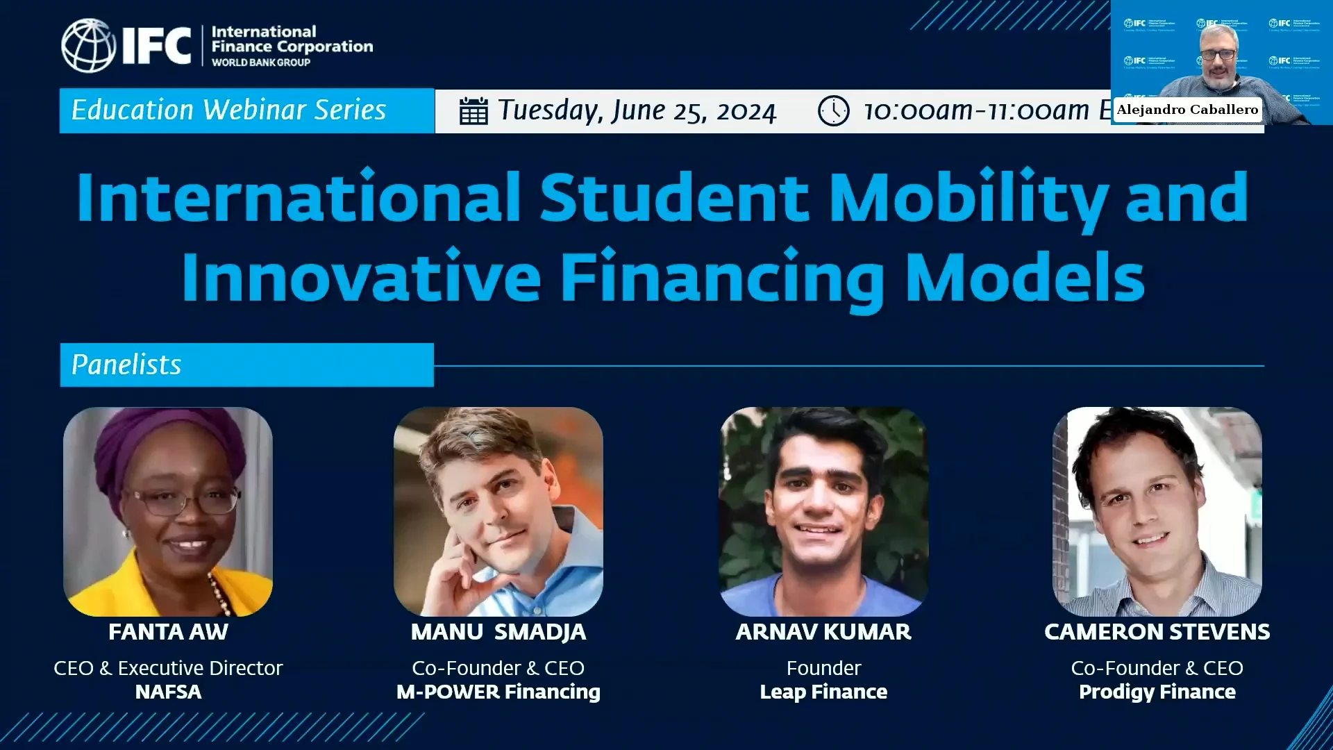 IFC Education Webinar 32: International Student Mobility and Innovative Financing Models