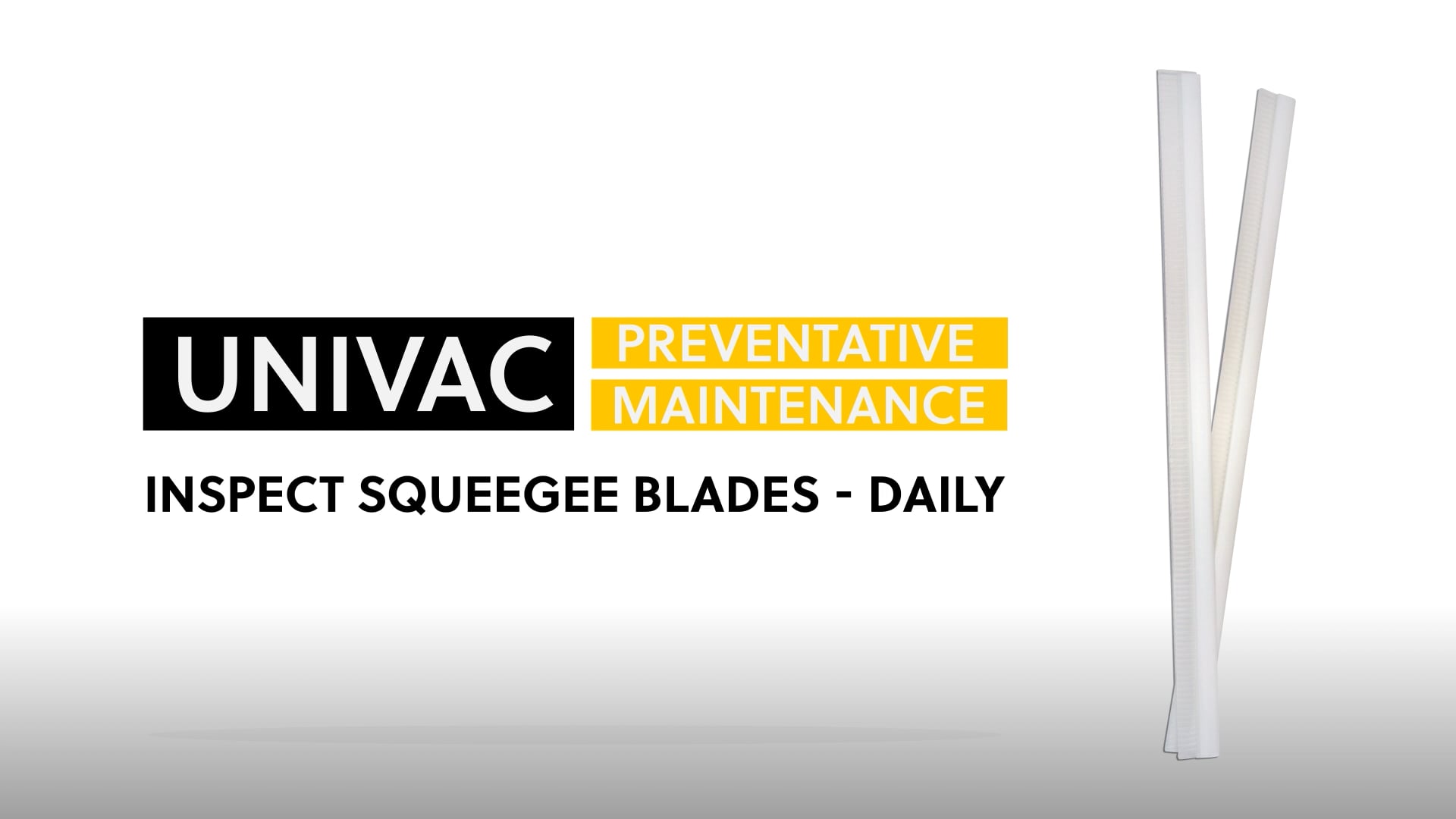 Inspect Squeegee Blades - Daily - video thumbnail