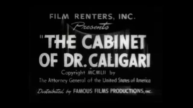 The Cabinet of Dr. Caligari