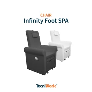 White pedicure chair Infinity Foot Spa