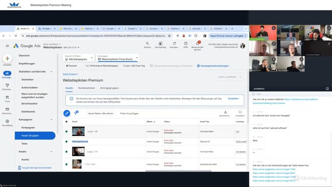 Sitelinks, Anzeigentitel pflegen, Zielgruppen zu Suchnetzwerk-Kampagnen, PMax ohne Conversions schalten & von manuellen Kampagnen auf smarte Algorithmen umstellen mit Malte vom 27.06.24