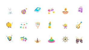 Animated Diwali Stickers, an Emoji Icon by Vectors Market (Thumbnail 7 of 7)