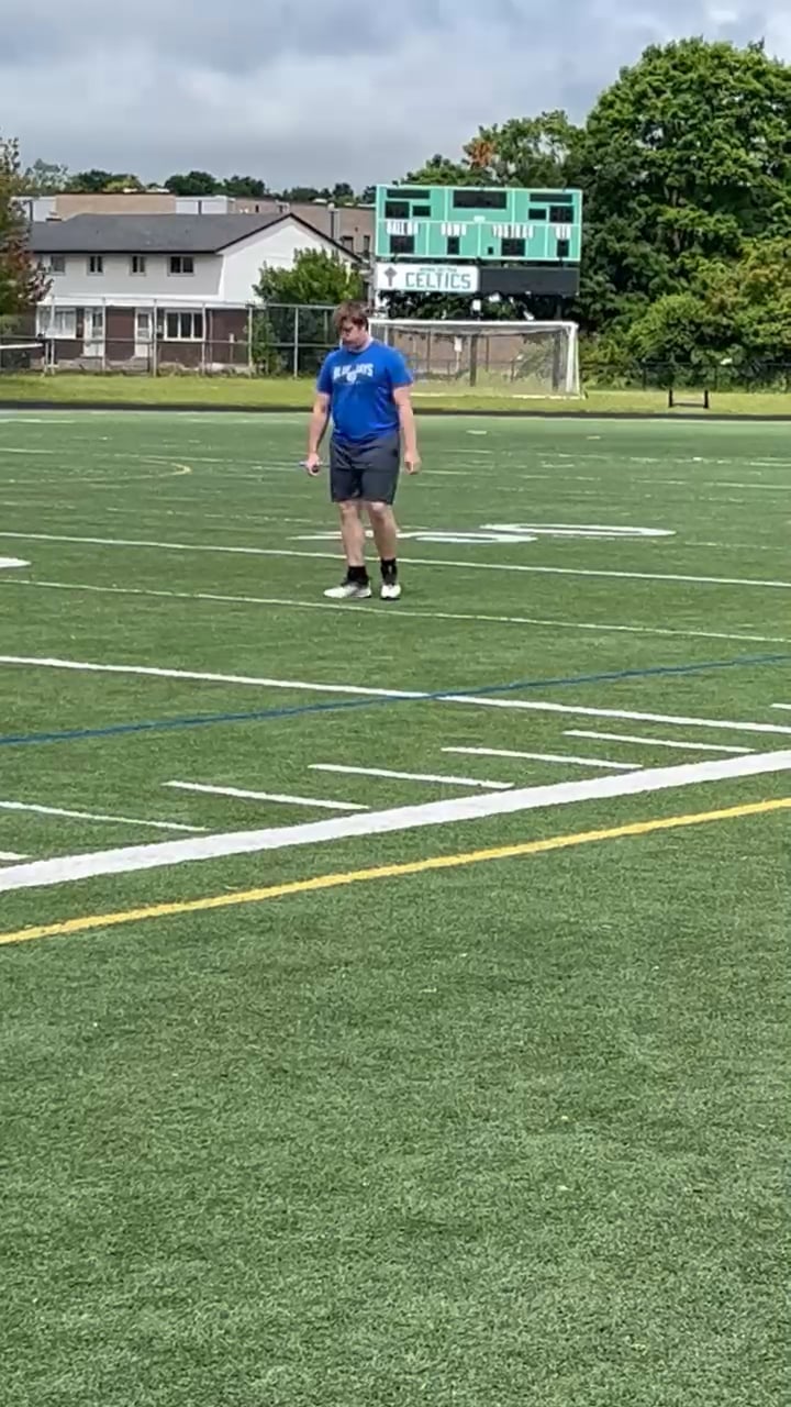 Watch caleb weland's 40 Yard Dash: 6.16 seconds