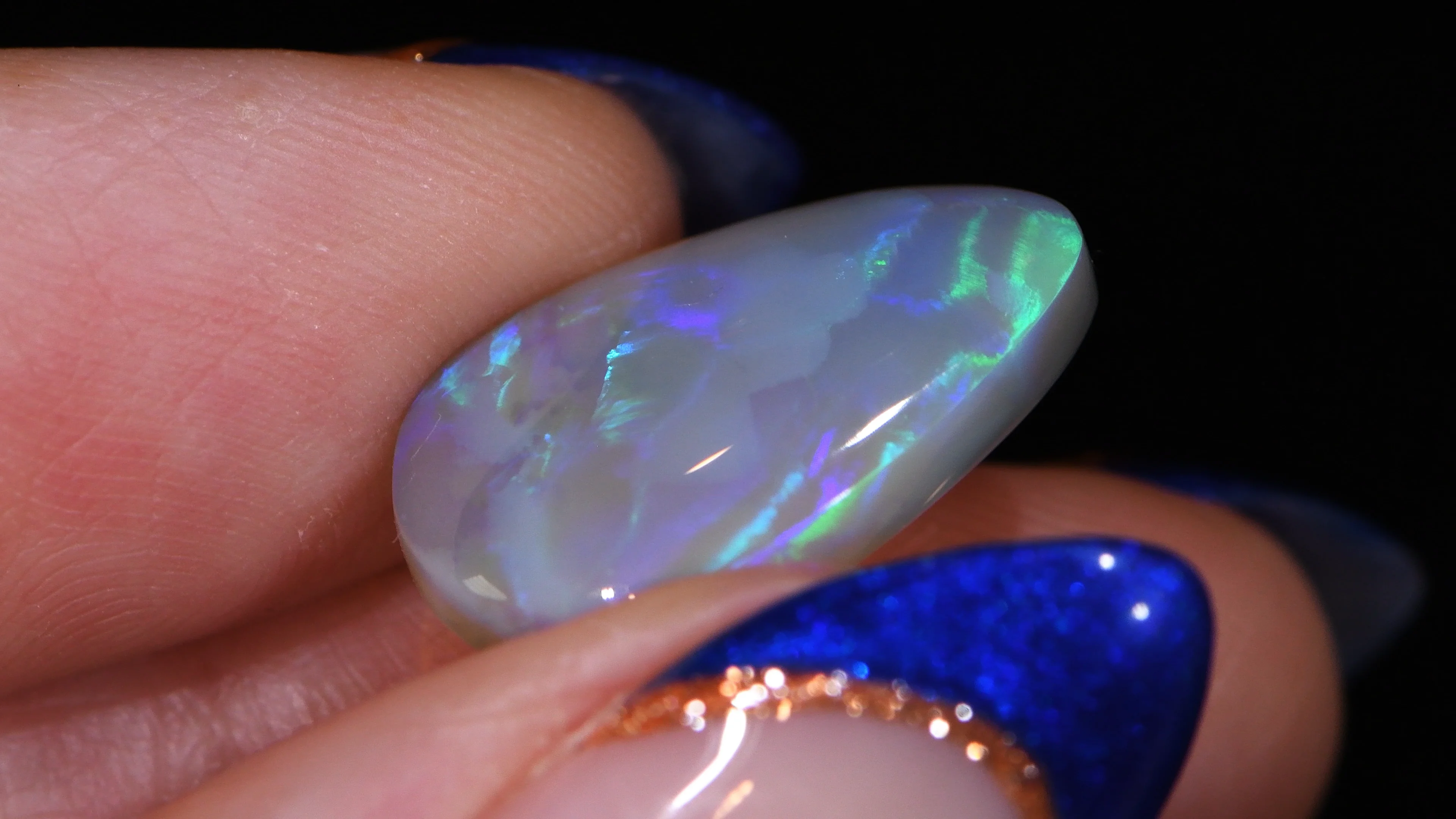4.98 ct Dark Crystal Opal Lightning Ridge