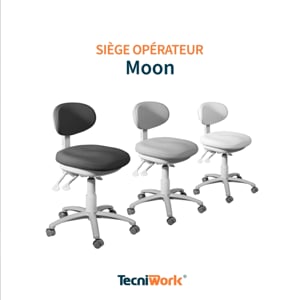 Moon - Siège professionnel avec assise et dossier ergonomiques