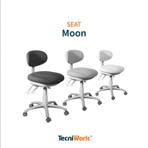 Moon - Professional chair with ergonomic seat and backrest