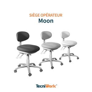 Moon - Siège professionnel avec assise et dossier ergonomiques