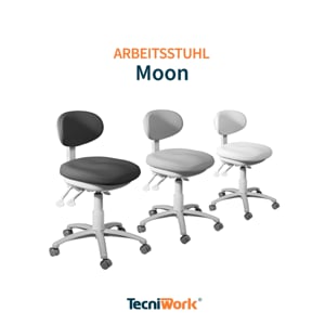 Moon - Professioneller Stuhl mit ergonomischem Sitz und Rückenlehne