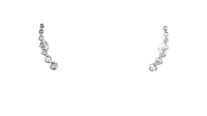 15 ct. t.w. Diamond Curved Flat-Back Stud Earrings in Sterling Silver