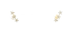 10 ct. t.w. Diamond Three-Star Flat-Back Stud Earrings in 14kt Yellow Gold