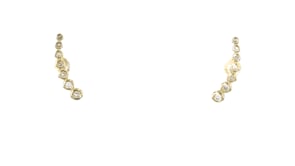 15 ct. t.w. Diamond Curved Flat-Back Stud Earrings in 14kt Yellow Gold