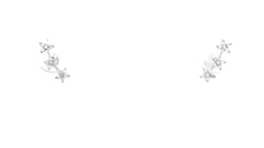 10 ct. t.w. Diamond Three-Star Flat-Back Stud Earrings in Sterling Silver