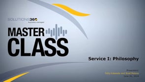 Service I: Philosophy