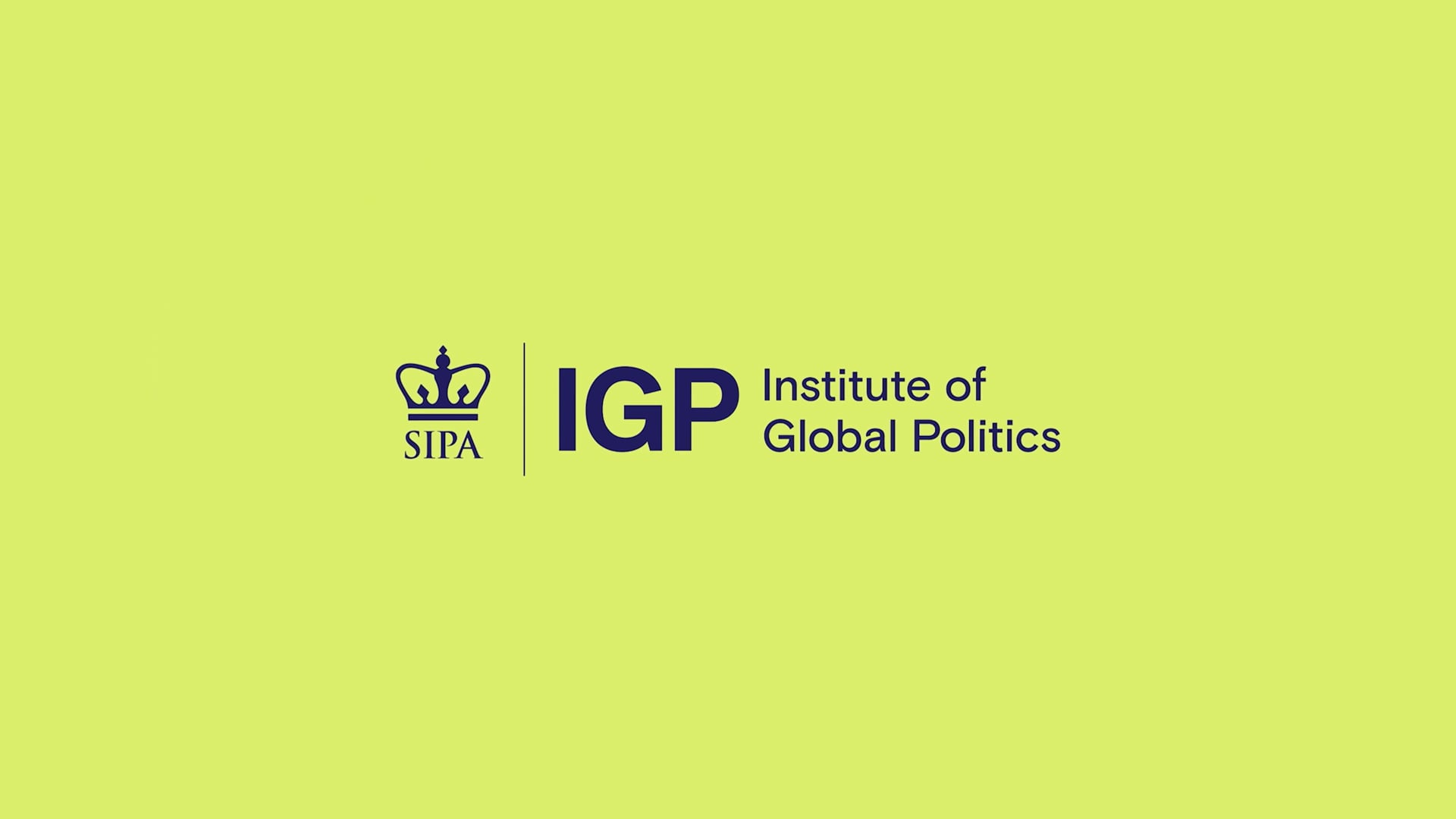IGP: Institute of Global Politics