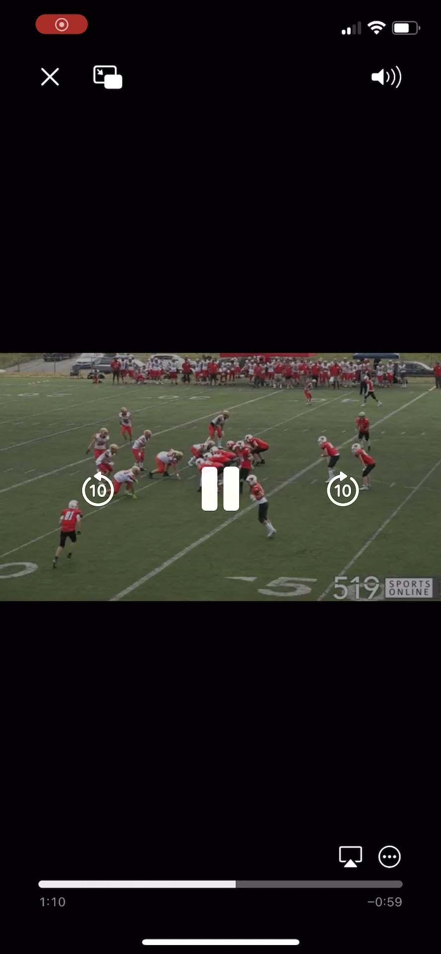 Watch marlo griffiths's outside receiver film