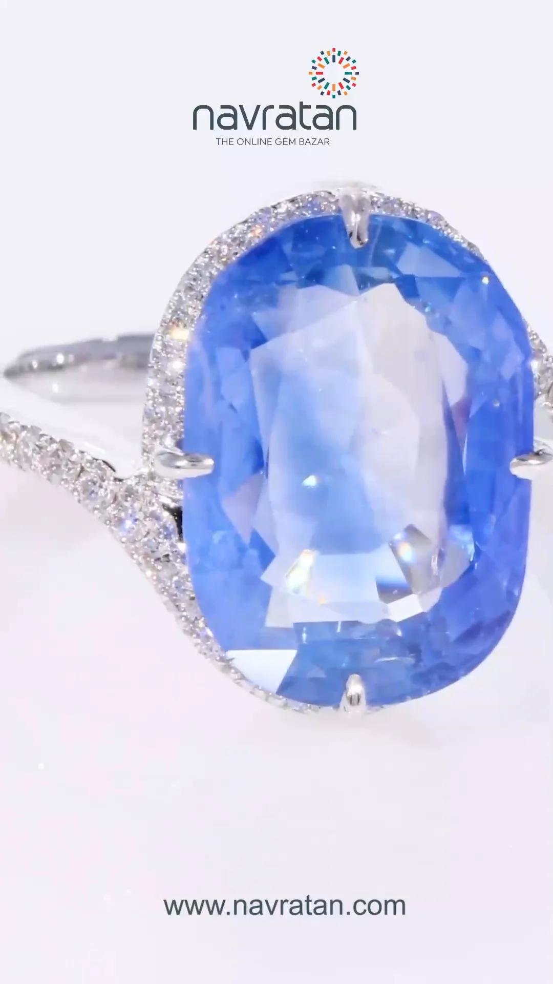 Saphir Bleu Du Cachemire 18.15 Carats - Coupe Trillion AAA+ Non Chauffé