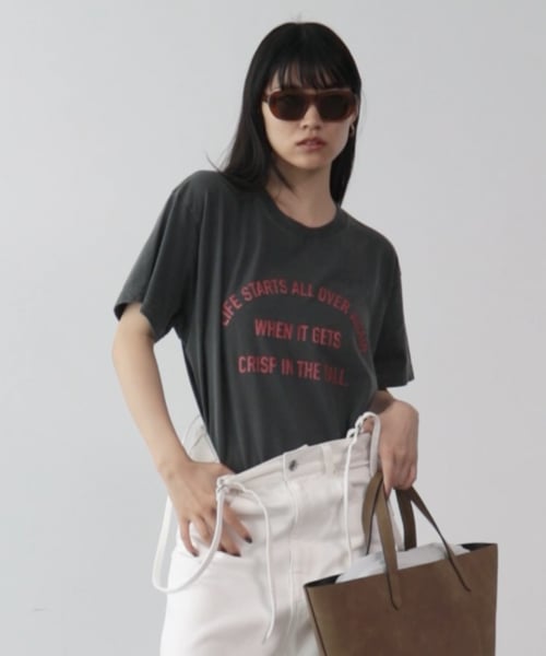 楽天市場】ロゴリンガーTシャツ・p525458 レディース 【tops