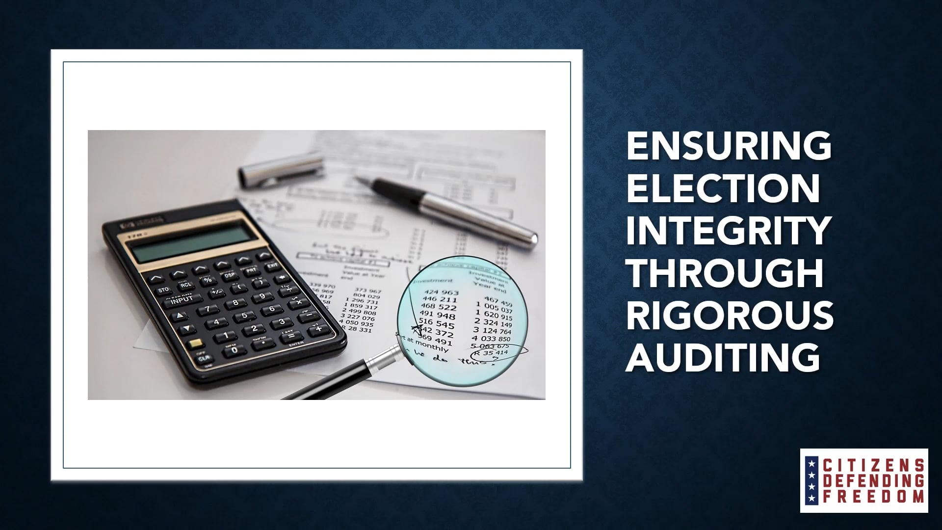 Ensuring Election Integrity through Rigorous Auditing