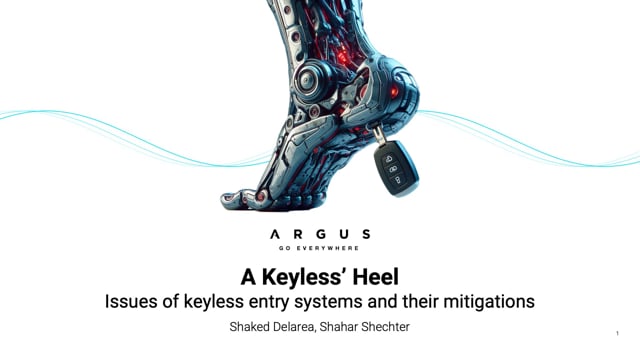 A Keyless Heel: Security pitfalls in keyless entry system and their ...
