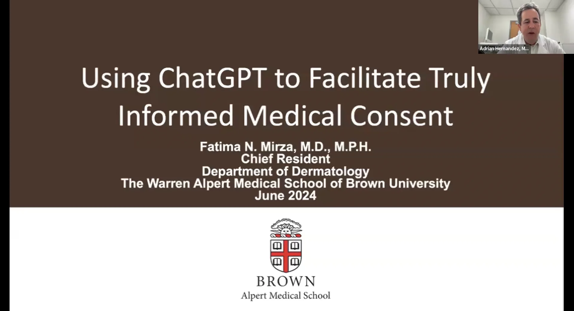 Grand Rounds June 28, 2024: Using ChatGPT to Facilitate Truly 