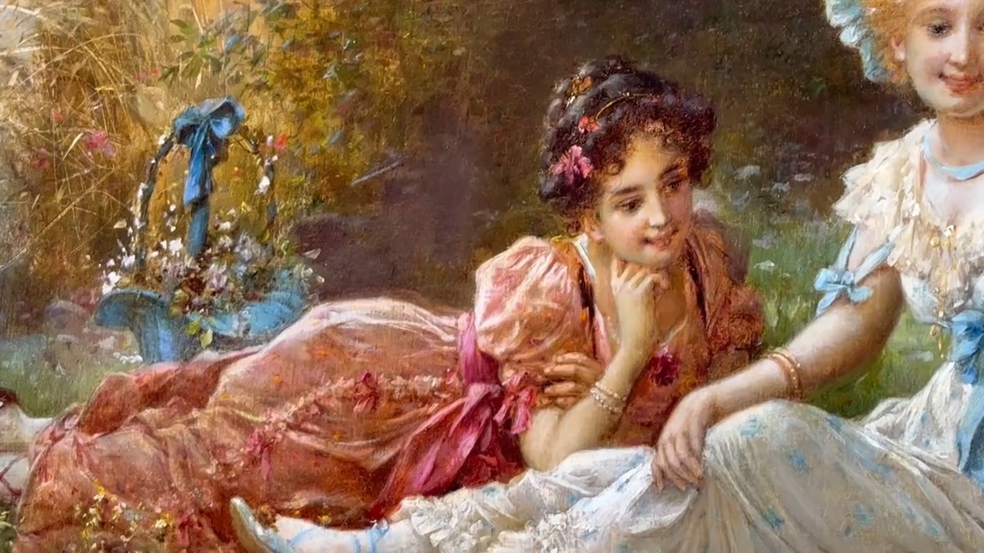 Hans Zatzka 'Austrian, 1859-1945' a Very Fine Oil on Canvas