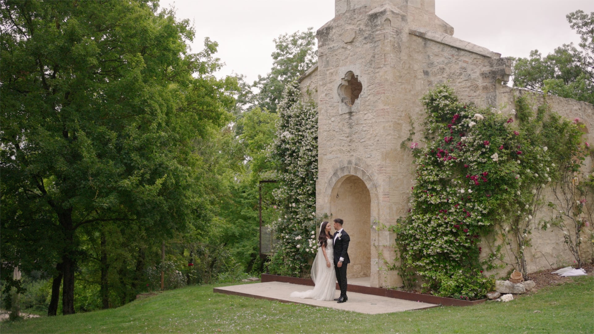 Abigaeil and Wayne - Chateau Engalin