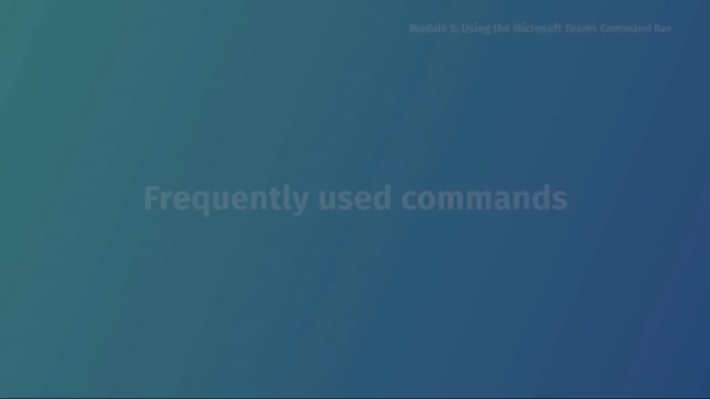 Module 05.1: Frequently Used Commands - Video Thumbnail