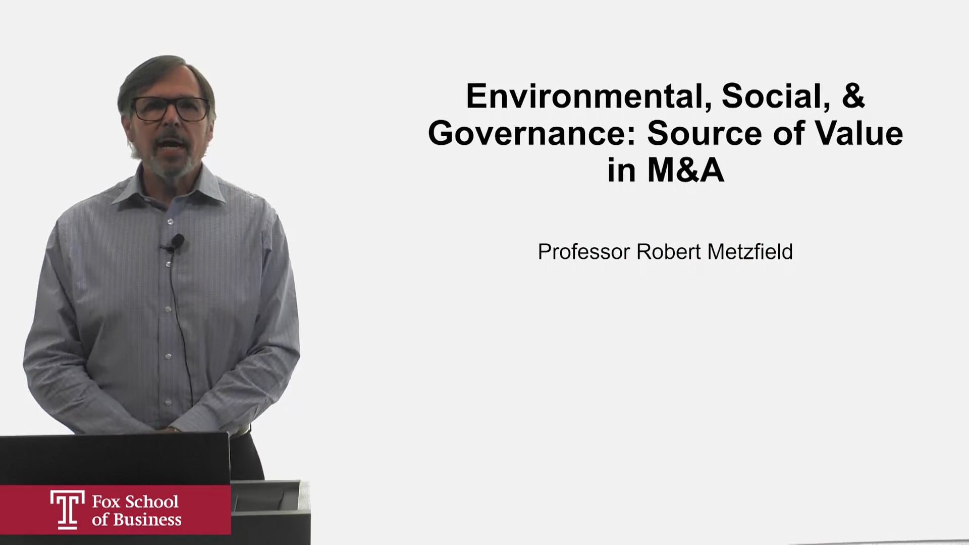 Login to view Environmental, Social, & Governance Source of Value in M&A