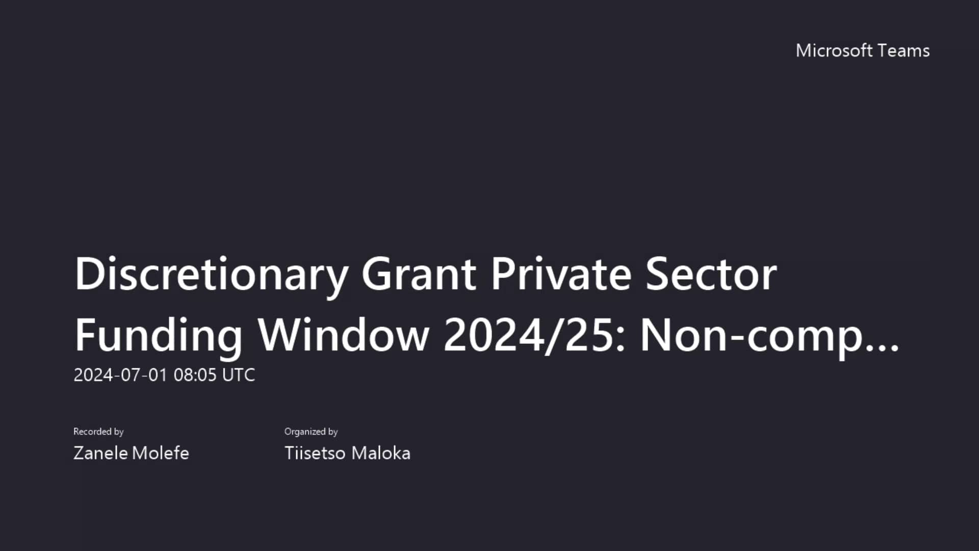 Discretionary Grant Private Sector Funding Window 2024_25_ online Briefing