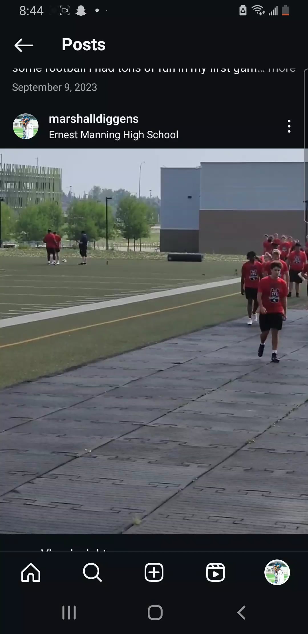Watch marshall diggens's 40 Yard Dash: 5.97 seconds