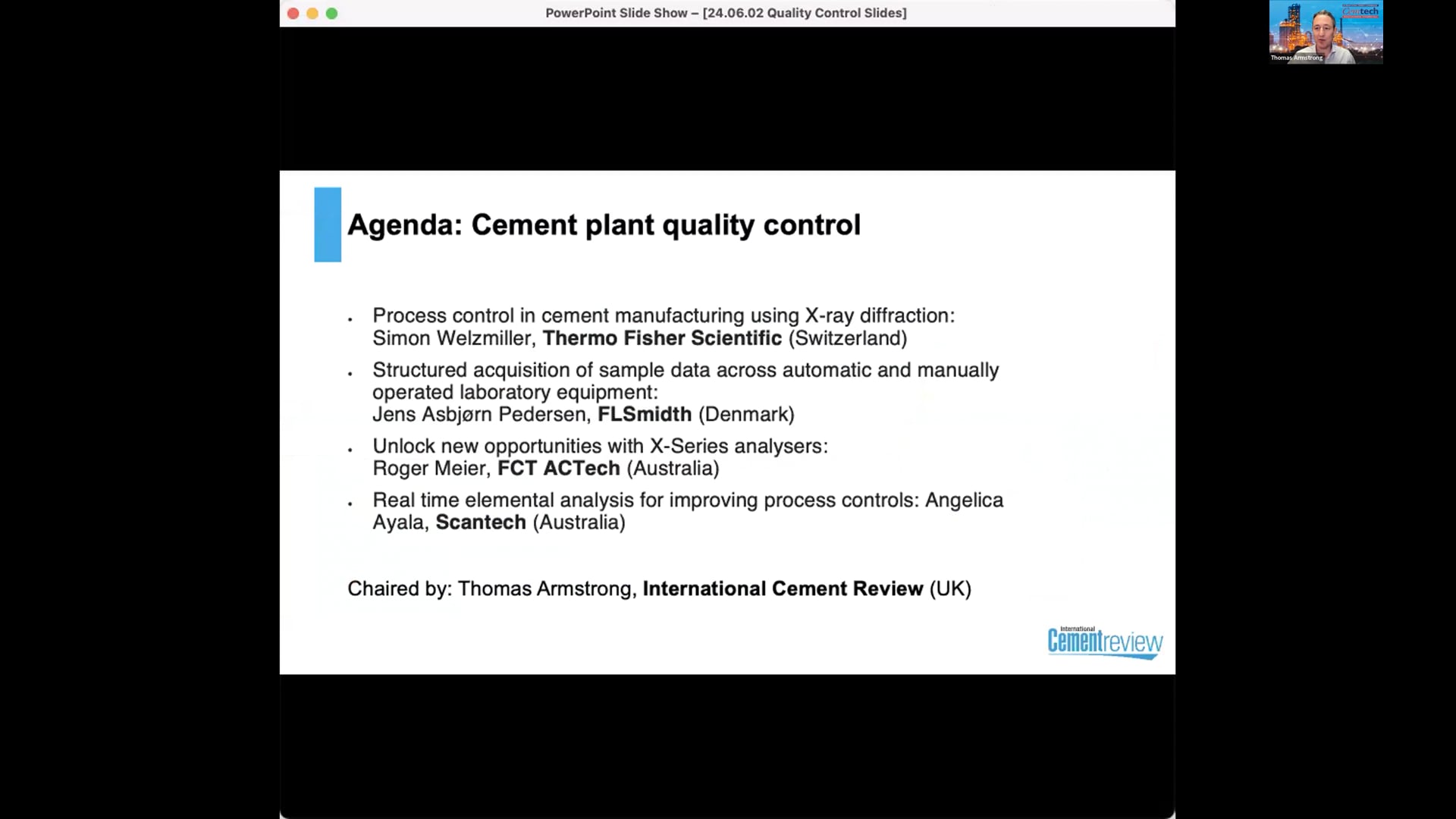 Cemtech Live Webinar: Cement Plant Quality Control