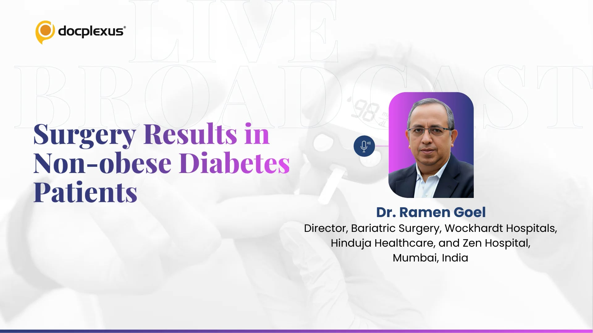 Surgery Results in Non-obese Diabetes Patients
