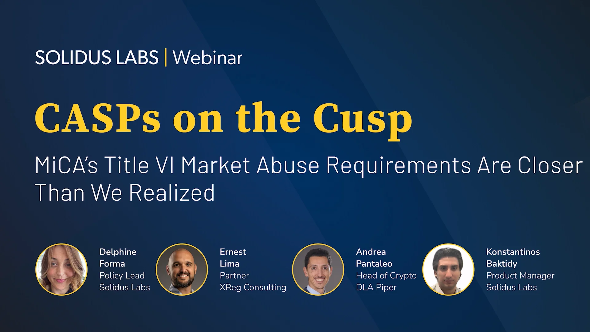 CASPs on the Cusp: MiCA’s Title VI Market Abuse Requirements Are Closer  Than We Realized