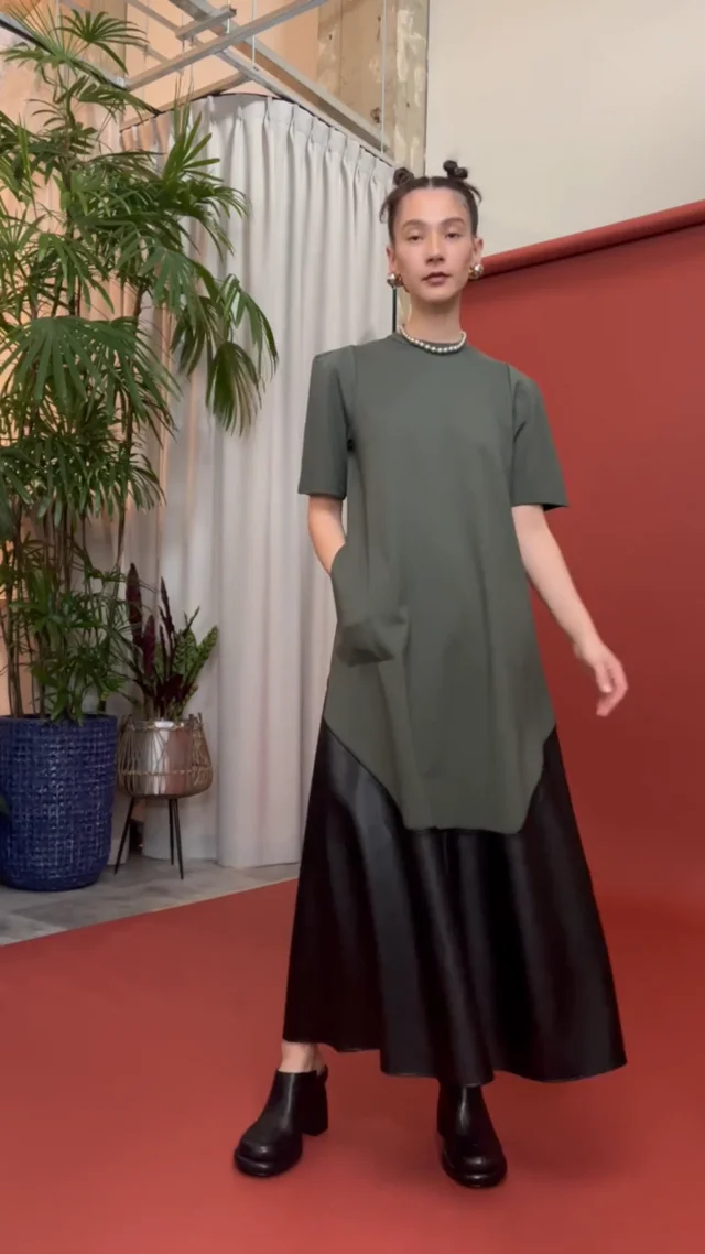 FAKE LEATHER DOCKING OP | ワンピース | WOMEN