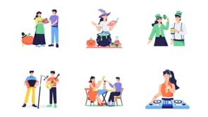 Animated Party and Celebration, a Person Illustration by Prosymbols (Thumbnail 11 of 11)