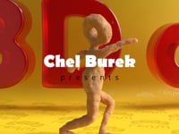 Funny 3D character dancing hip-hop